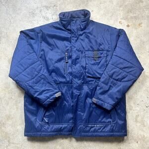 Vintage Y2K Grey Tag Navy Nike Puffer Jacket Coat Size XL